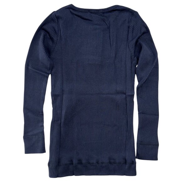 MARMAR COPENHAGEN - LONG SLEEVE TEE - 50%COTTON - NAVY - NEW NO TAG - Picture 3 of 5